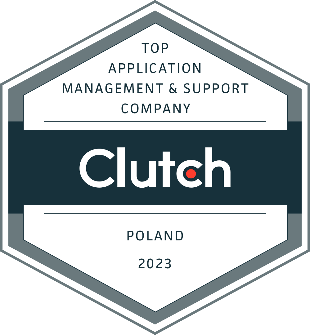 Clutch Award: Top Application Management & Support Company Poland 2023